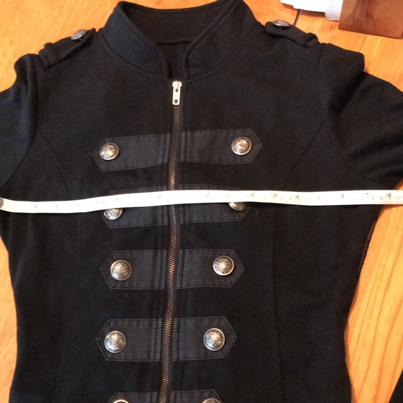 Black military style sweater - Picture 3 of 6